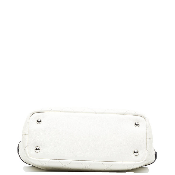 Chanel Coco Mark Tote Bag Shoulder Bag White - Picture 3 of 8